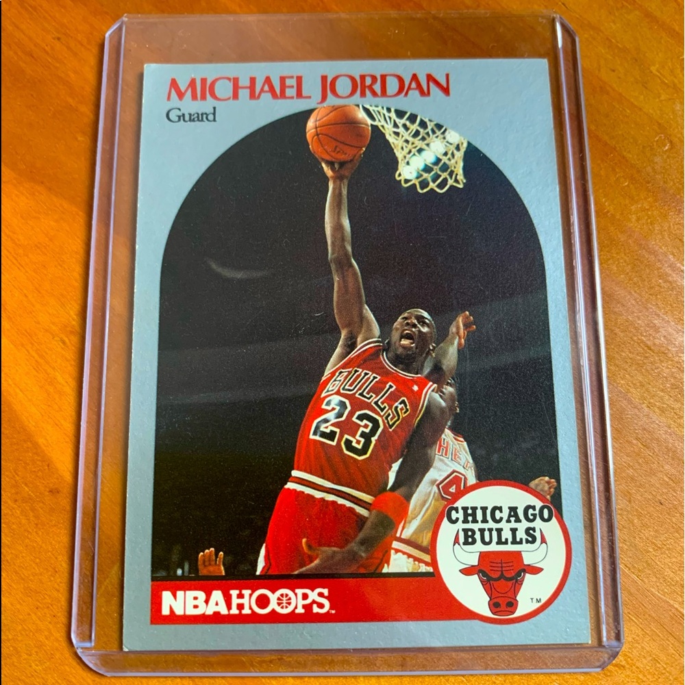 Michael Jordan 1990 NBA HOOPS CARD PERFECT CONDITION